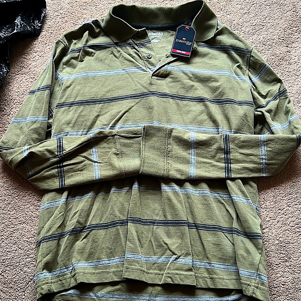 Brand New light green long sleeve with collar